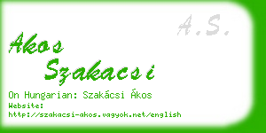 akos szakacsi business card